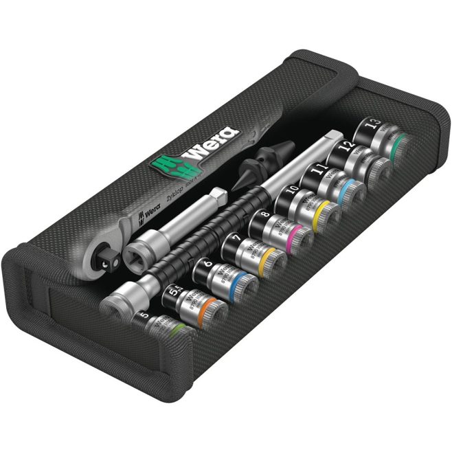 Wera 1/4" 13-Piece Metric Socket Set 5mm-13mm