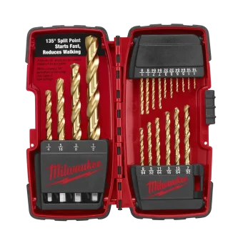 Milwaukee 20pc Fractional TiN Drill Bit Set