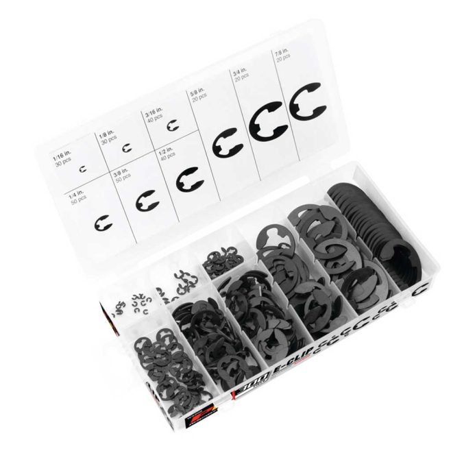 300pc E-Clip E-Ring Assortment