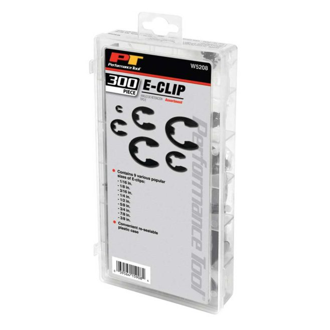 300pc E-Clip E-Ring Assortment