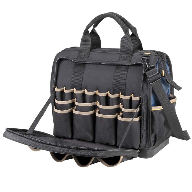 CLC 17" Molded Base Multi-Compartment Technician's Tool Bag