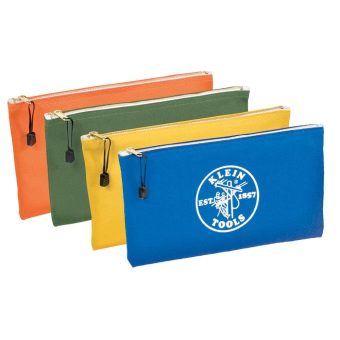 Klein Canvas Parts Bag 4 Pack: Olive, Orange, Royal Blue and Yellow