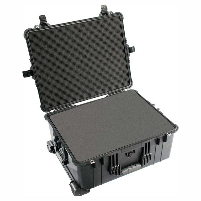 Pelican 1610 Wheeled Shipping Case 22x17x10 - Foam Filled