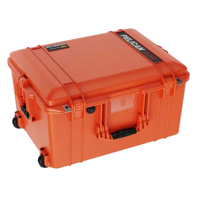 Pelican 1607 Orange Air Wheeled Case 21x15x11