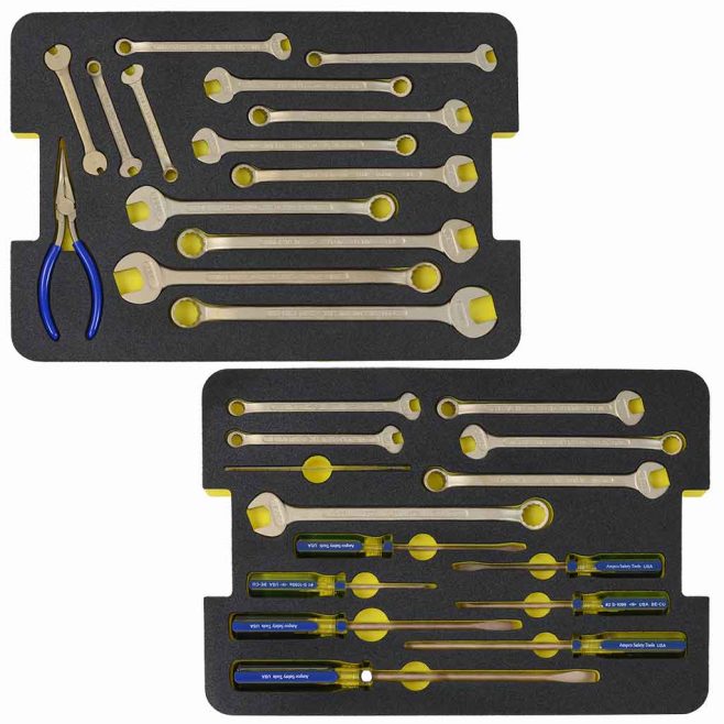 Deluxe MRI Non-Magnetic Non-Sparking Maintenance Tool Kit Pallets