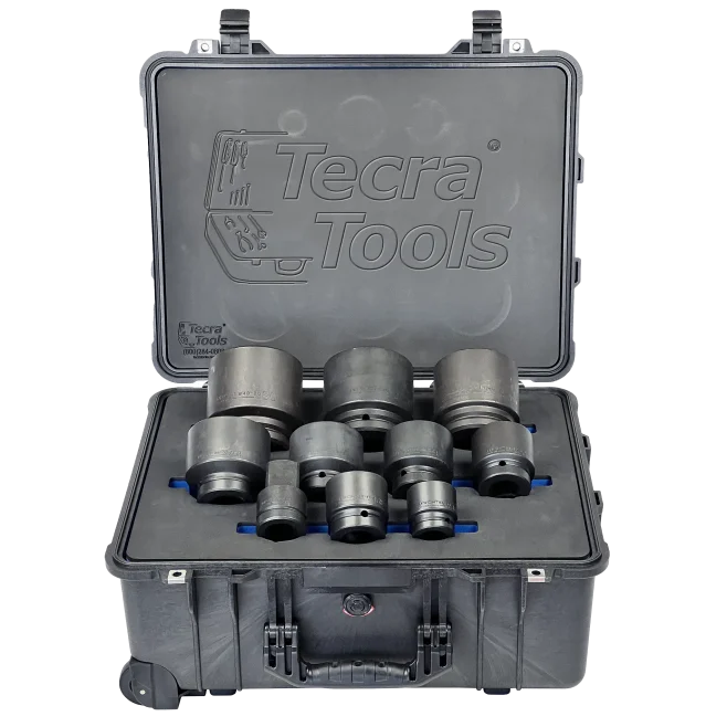 HD Industrial 10-piece Metric Impact Socket Set