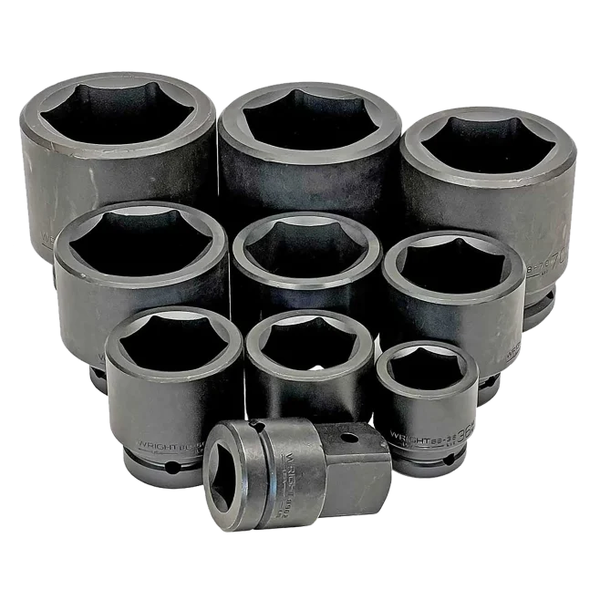 HD Industrial 10-piece Metric Impact Socket Set