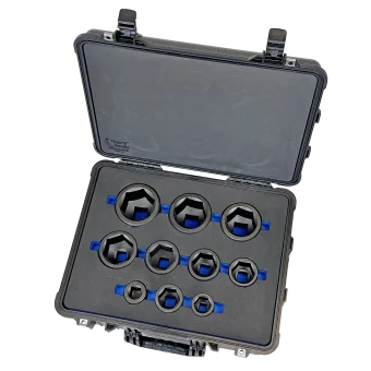 HD Industrial 10-piece Metric Impact Socket Set