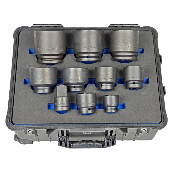 HD Industrial 10-piece Metric Impact Socket Set