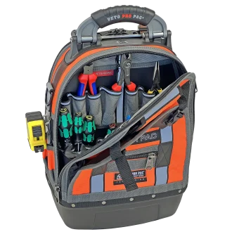 Essential Wind Tech Tool Kit in VETO Tech Pac Hi-Viz Orange Backpack