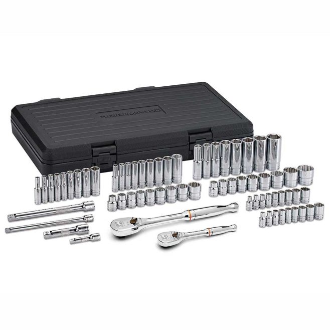 68-piece 1/4" & 3/8" Standard & Deep SAE/Metric Mechanics Tool Set