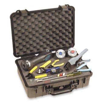 Deluxe DS3 Coax Stripper Tool Kit with Powered Stripper