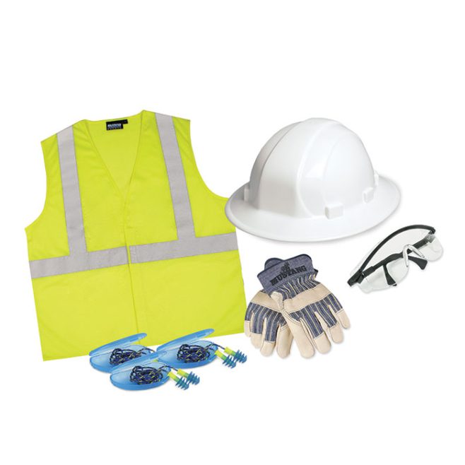 New Hire PPE Kit with Full Brim Hard Hat