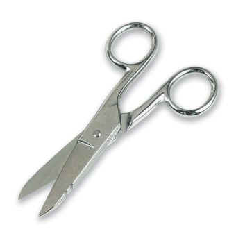 Serrated Blade Electrician's Scissors (Snips)