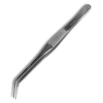 6 3/4" Medium Angled Tip Tweezers