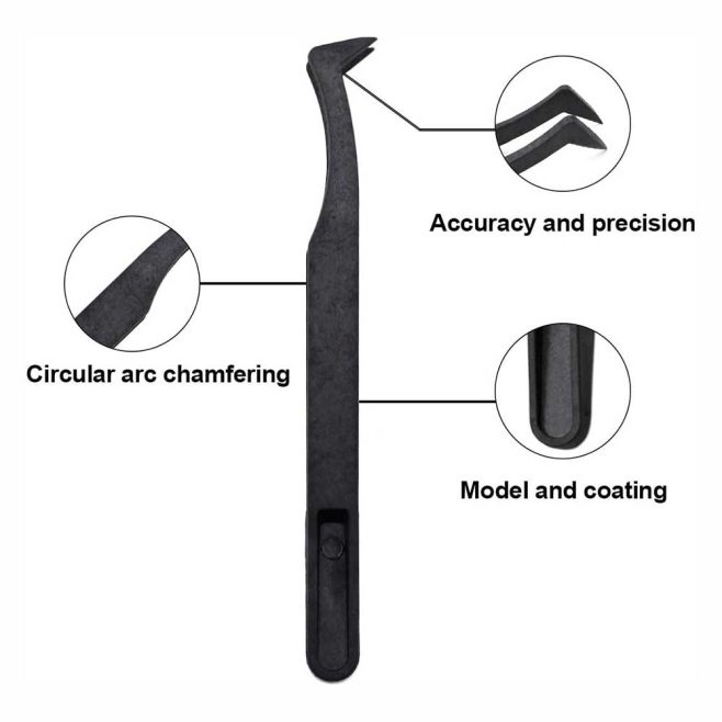 Anti-Static / ESD Angled Tip Tweezer