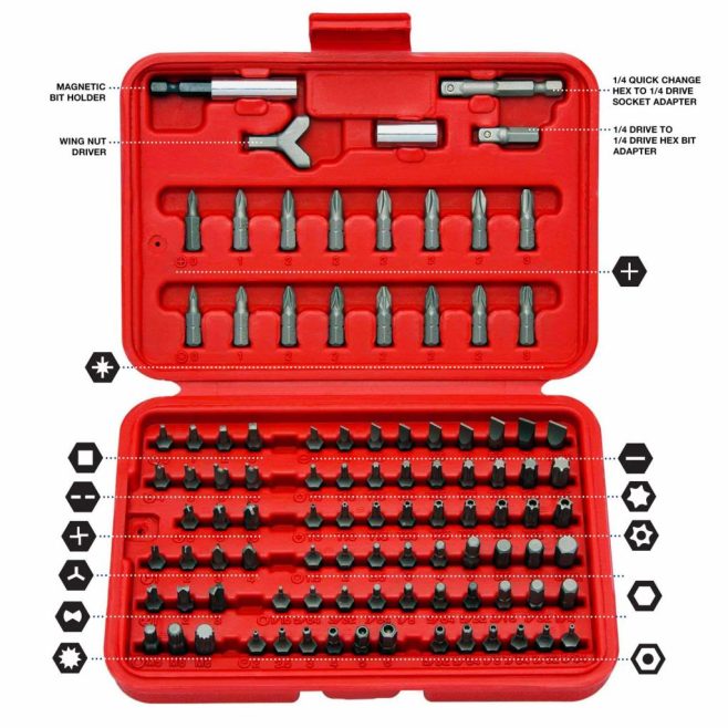 100-Piece Premium Security Bit Set