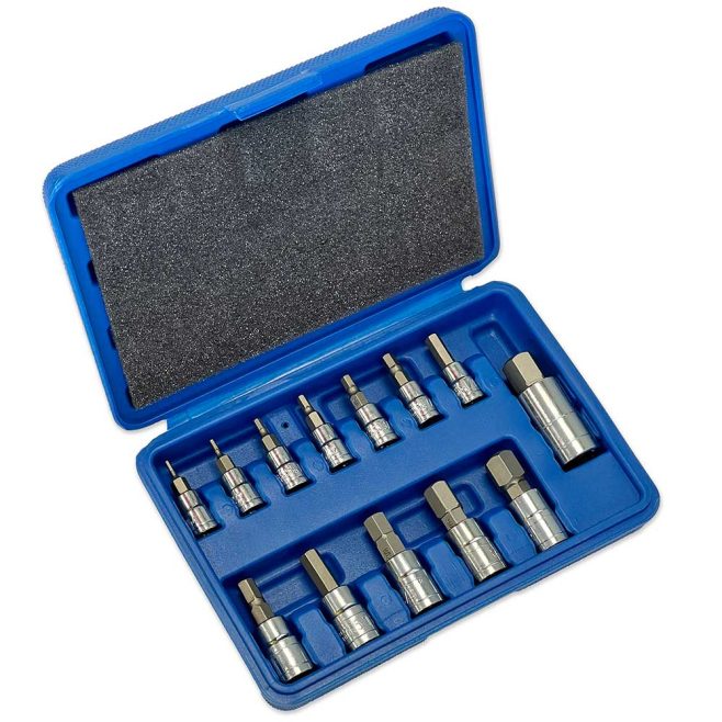 13pc SAE Hex Bit Sockets