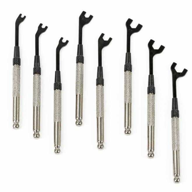 8-Piece Open End Metric Wrench Set 2.5-7.0mm