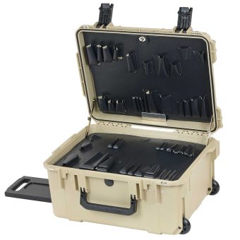 11" Lifetime Warranty Wheeled Desert Tan Tool Case