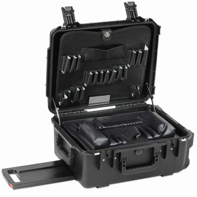 8" Wheeled Lifetime Warranty Black Tool Case