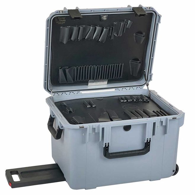 14" Lifetime Warranty Wheeled Gray Tool Case