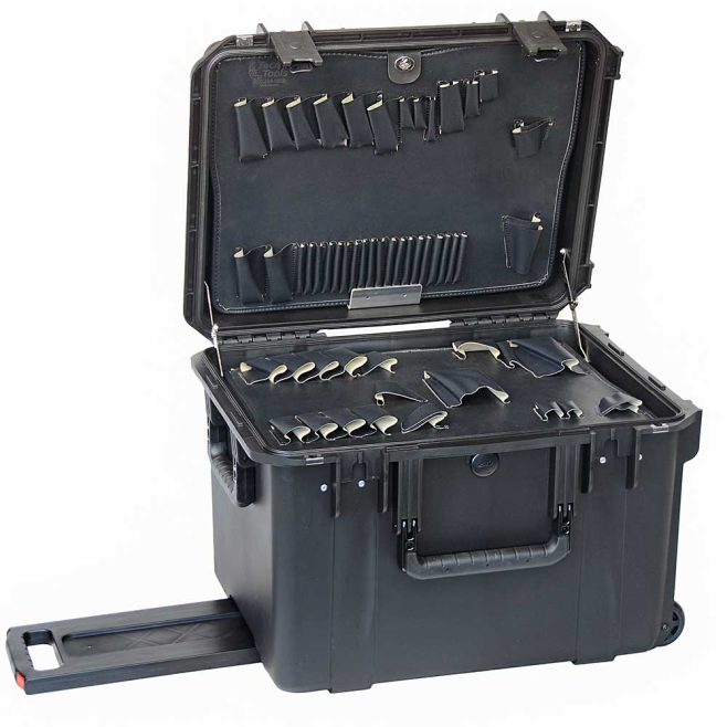 14" Lifetime Warranty Wheeled Black Tool Case