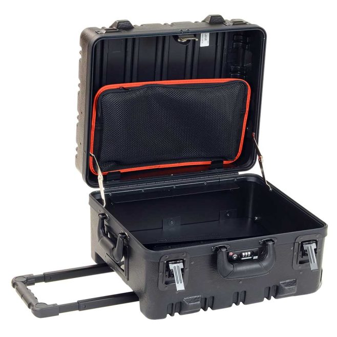 Super-Sized Wheeled Black Tool Case with TSA Lock