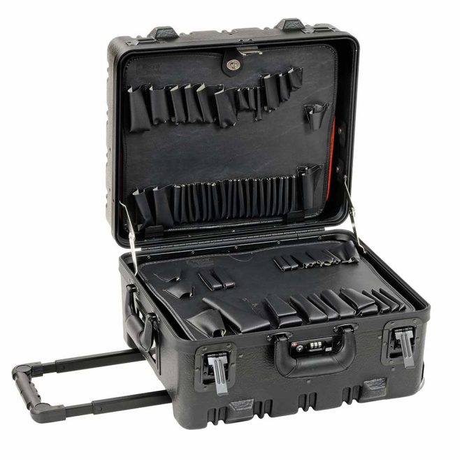 Super-Sized Wheeled Black Tool Case with TSA Lock