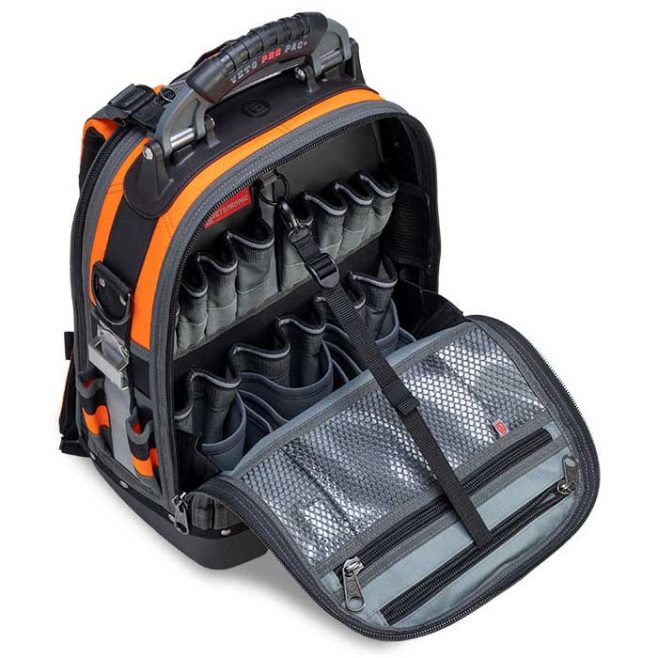 VETO Tech Pac Hi-Viz Orange Backpack Tool Case