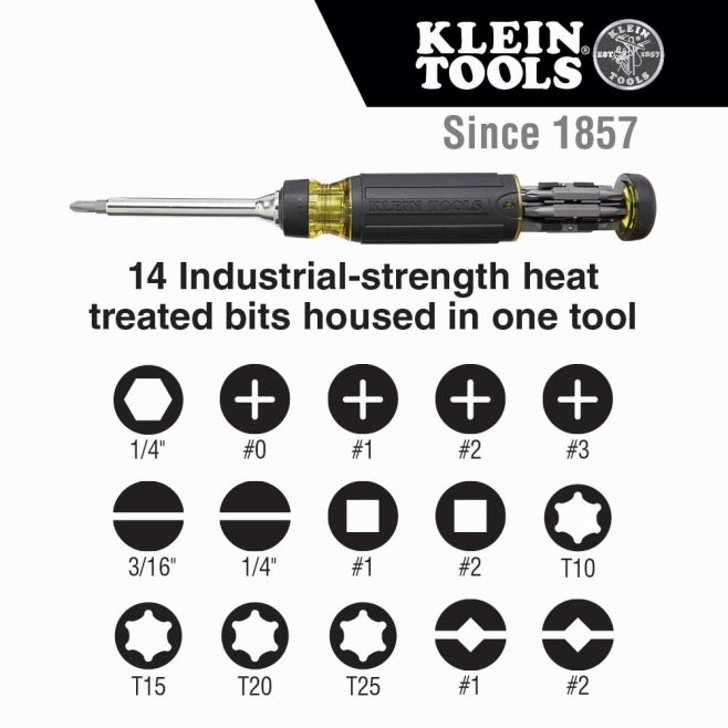 Klein 15-in-1 Multi-Bit Ratcheting Screwdriver