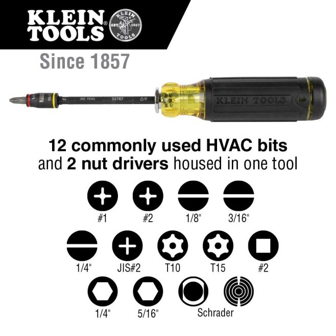 Klein 14-in-1 HVAC Adjustable Length Screwdriver