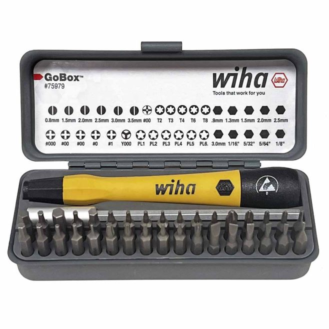 Wiha GoBox ESD 36 Piece Micro Bit Set