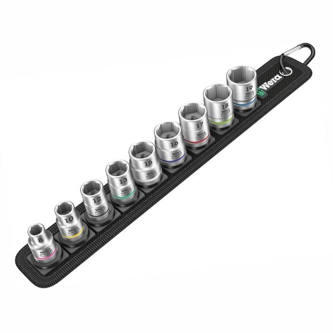 Wera 3/8" Zyklop 10-piece Metric Socket Set 8mm-19mm