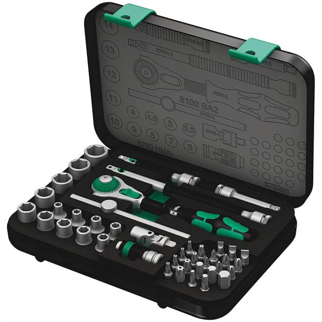 Wera 1/4" Metric 42-Piece Ratchet Set