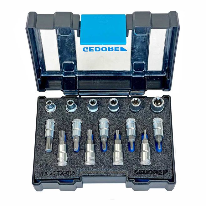 Gedore 1/4" Drive 15-piece TORX® Socket Set