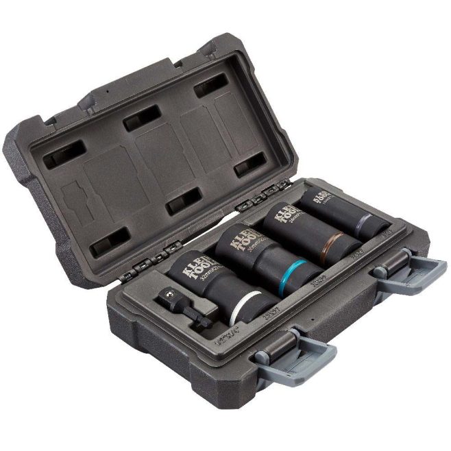 2-in-1 Metric Impact 5-Piece Socket Set