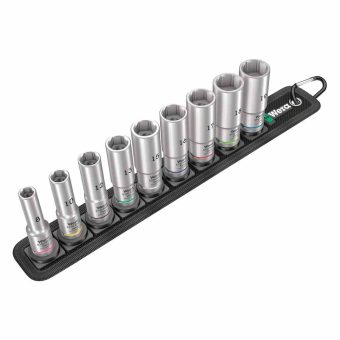 Wera 3/8" Belt Metric Deep Socket Set