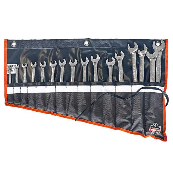 GearWrench 16-piece Metric 8-24mm Ratcheting Wrench Set and Roll