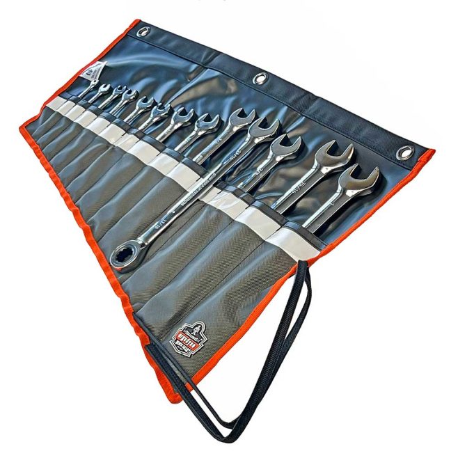 GearWrench 13-piece SAE Ratcheting Wrench Set and Tool Roll