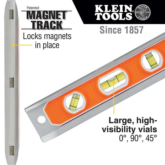 Rare Earth Magnet Aluminum Torpedo Level