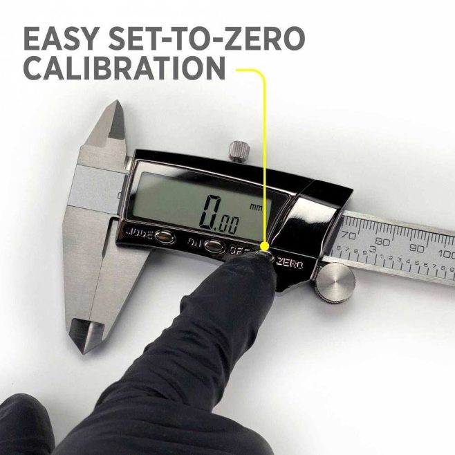 6" Inch/Metric Digital Fractional Caliper with LCD Screen