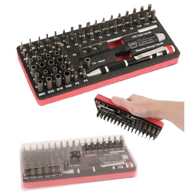 Wiha 68-piece ESD Micro Bit Set