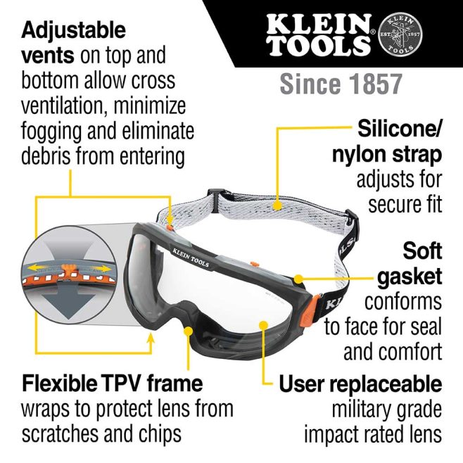 Klein Professional Safety Goggles