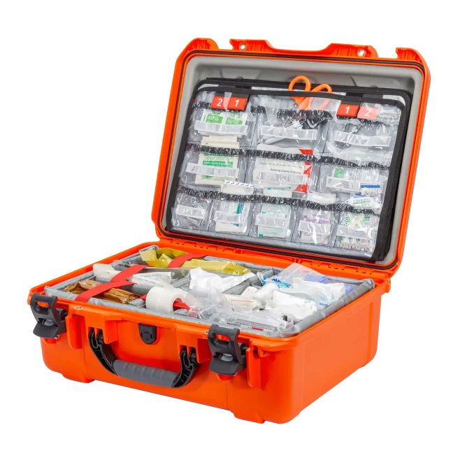 Nanuk 940 Orange EMS Case with Lid Organizer & Padded Divider