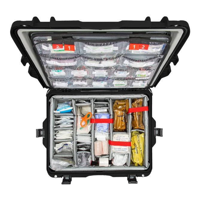 Nanuk 945 Black EMS Case with Lid Organizer & Padded Divider