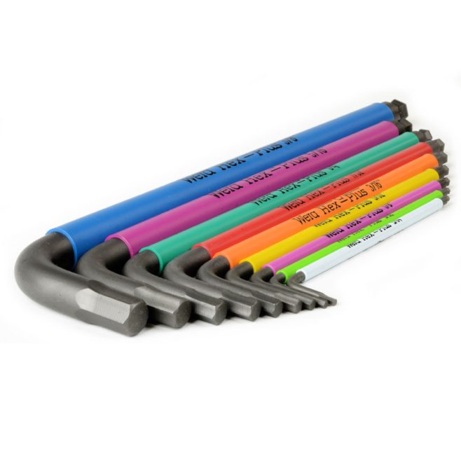 Wera 9 Piece SAE Multicolour Hex Key Set