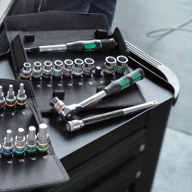 Wera 1/2" 13-Piece Hybrid Metric Socket Set