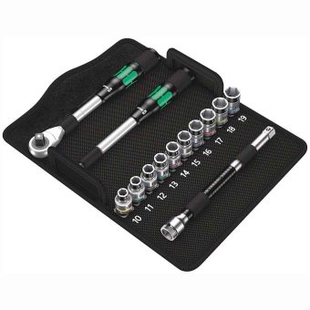 Wera 1/2" 13-Piece Hybrid Metric Socket Set