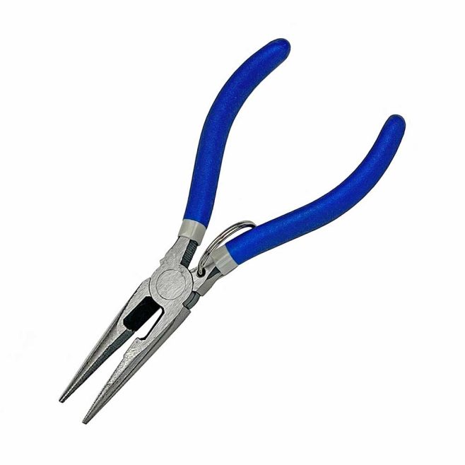 Long Nose Pliers with Cutter and Safety Ring